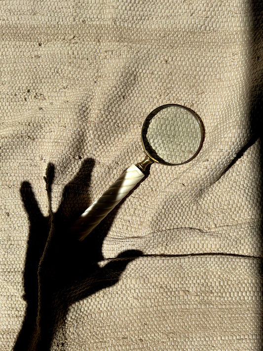 Magnifying Glass in Bone and Brass